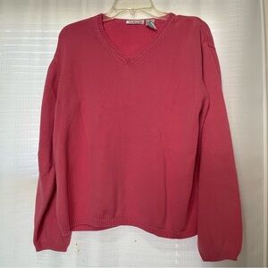 XL Women’s Talbots Vibrant Pink Knit Sweater